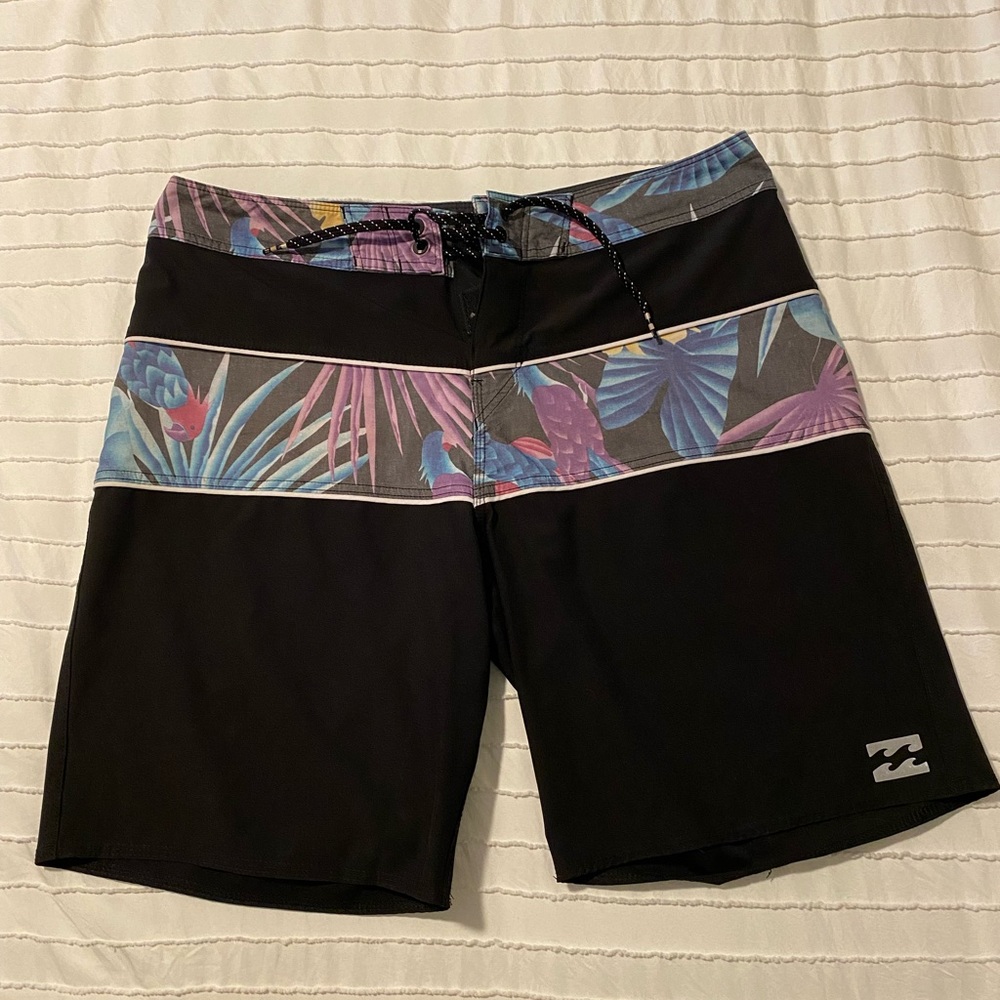 Billabong board shorts. Size 34. 19 inch out seam.